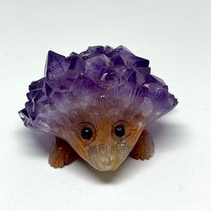 Adorable Amethyst crystals Hedge hog